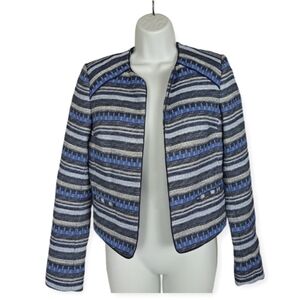 Rw&co‎ Tweed Striped Cropped Blazer